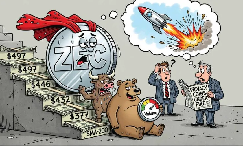 ZEC en la encrucijada: el rebote del 4% podría ser un espejismo en medio de una caída mensual del 27%