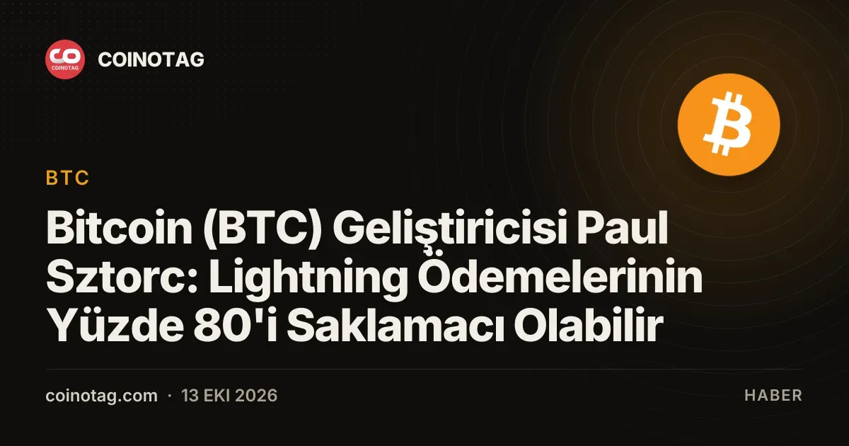 Paul Sztorc Lightning Network işlemlerinin yüzde 80'inin saklamacı olduğunu öne sürdü