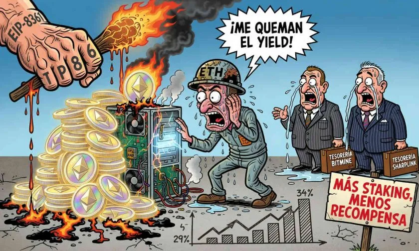 Proporción de ETH en staking alcanza un 34% con nueva propuesta EIP-8361