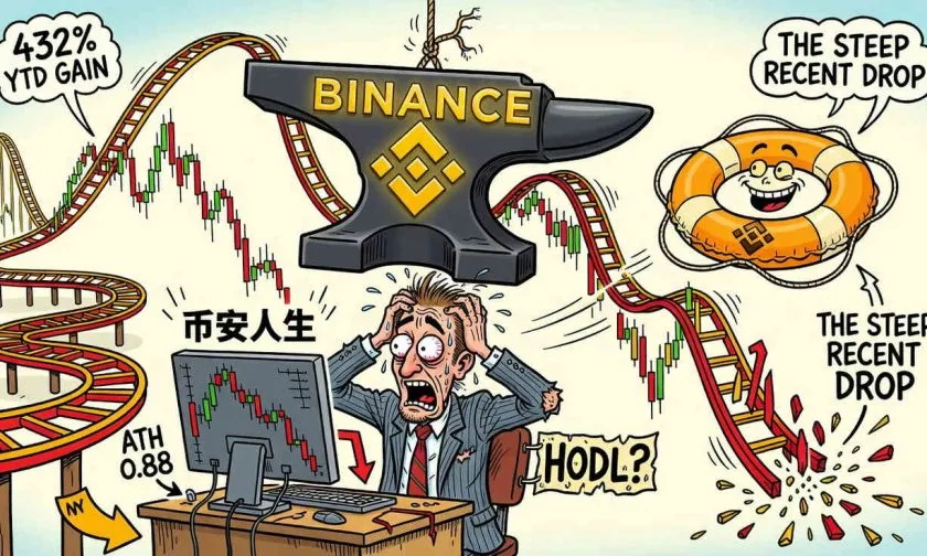 币安人生 sufre corrección del 4% mientras se enfría la euforia del ATH
