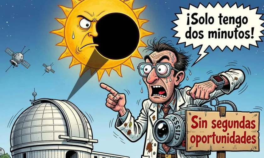 Espectrómetro italiano CISS se prueba en eclipse solar total del 12 de agosto