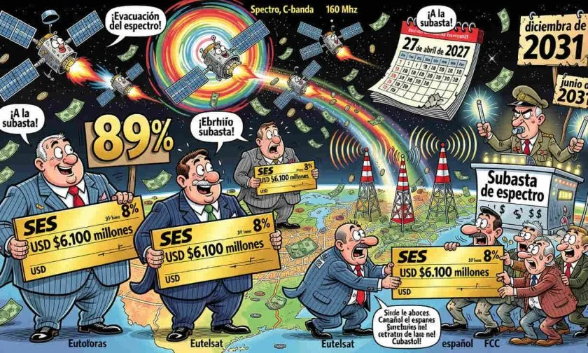 Eutelsat y SES recibirán USD $6.100 millones por liberar espectro satelital en EE. UU.