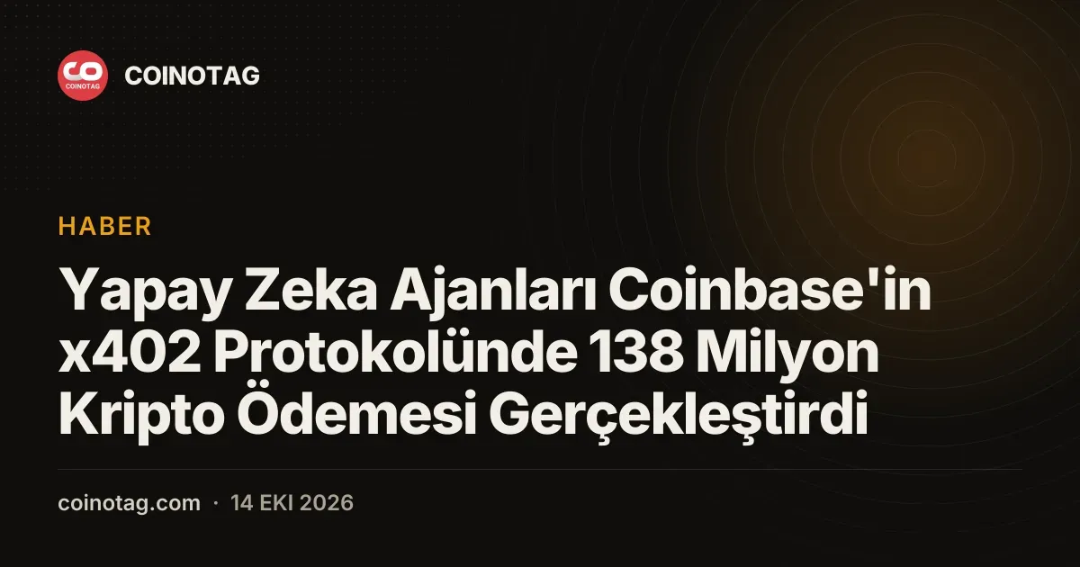 Base agindaki x402 protokolunde 138 milyon kripto odemesi islendi