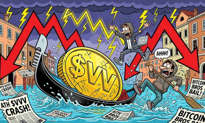Venice Token ($VVV) se desploma un 13%: ¿inicio de un mercado bajista o corrección saludable?
