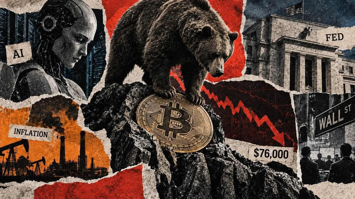 Bitcoin falls below $77,000, facing tech test as AI leaders raise concerns