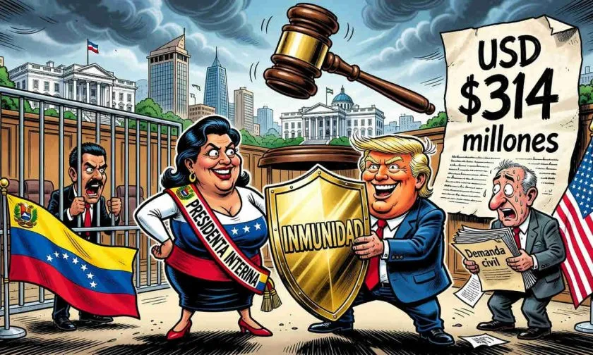 Gobierno Trump pide inmunidad judicial para Delcy Rodríguez en una demanda en Florida