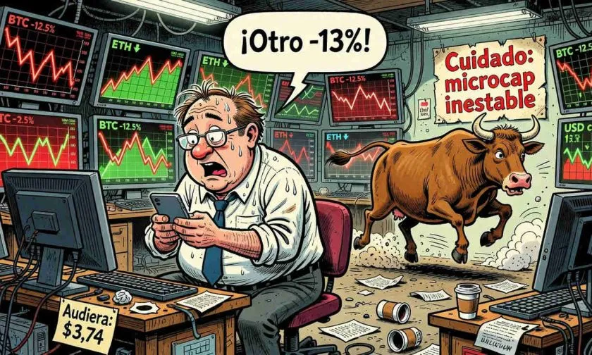 Audiera ($BEAT) se desploma 13,7% mientras el volumen se dispara