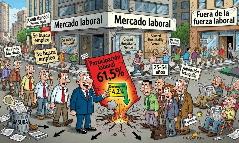 Participación laboral en EE. UU. cae a mínimo de 50 años fuera de la era Covid