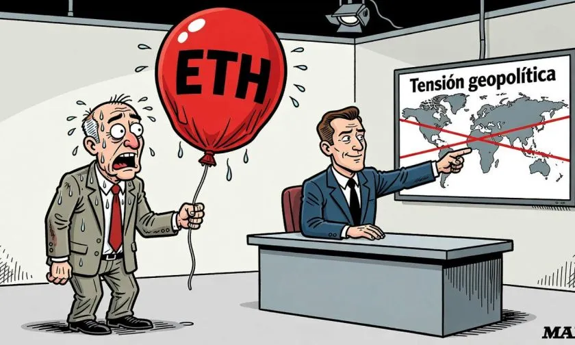 Ethereum cae 0,26% a USD $2.447,15 en medio de tensiones entre EE. UU. e Irán