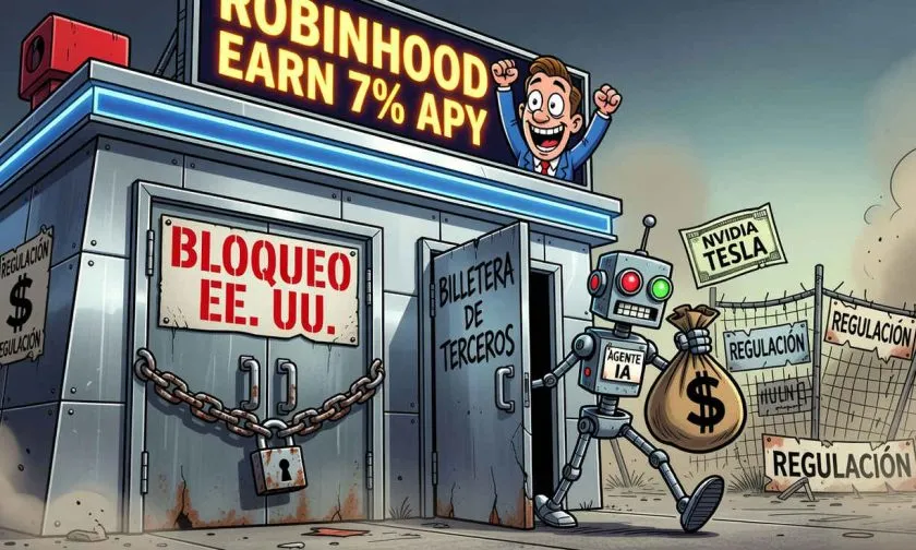 Agentes de IA pueden eludir bloqueos de tokens de acciones en Robinhood Chain
