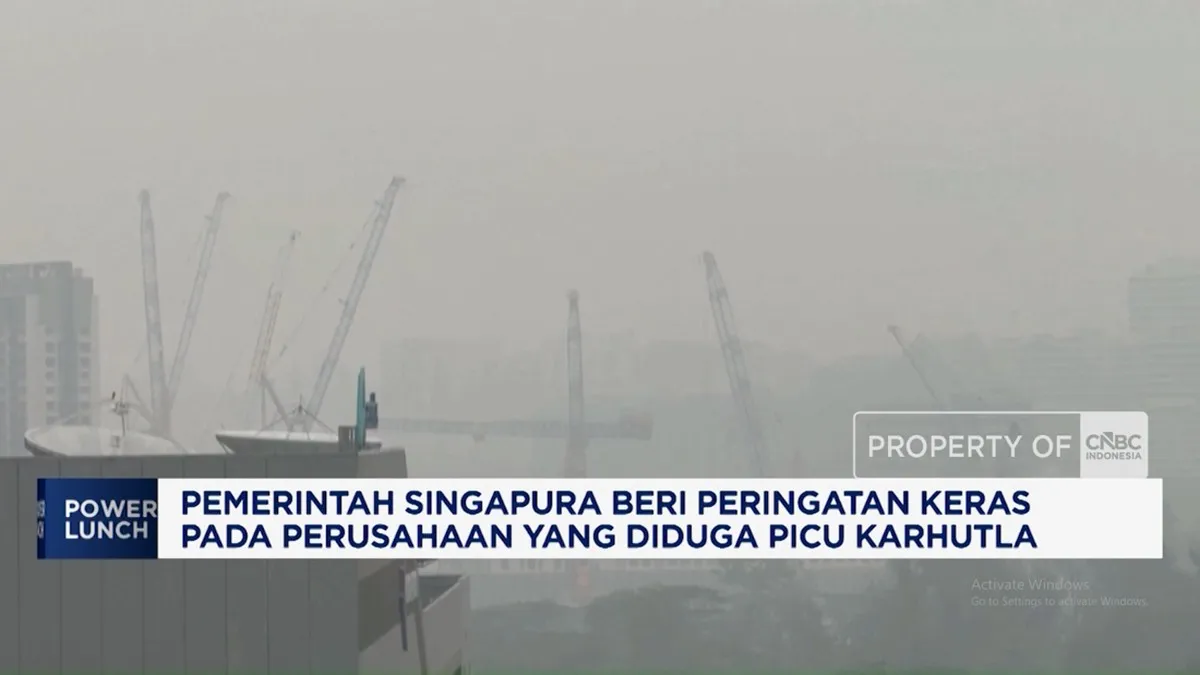 Video: "Warning" Soal Asap Karhutla, Saham Pertanian Singapura Anjlok