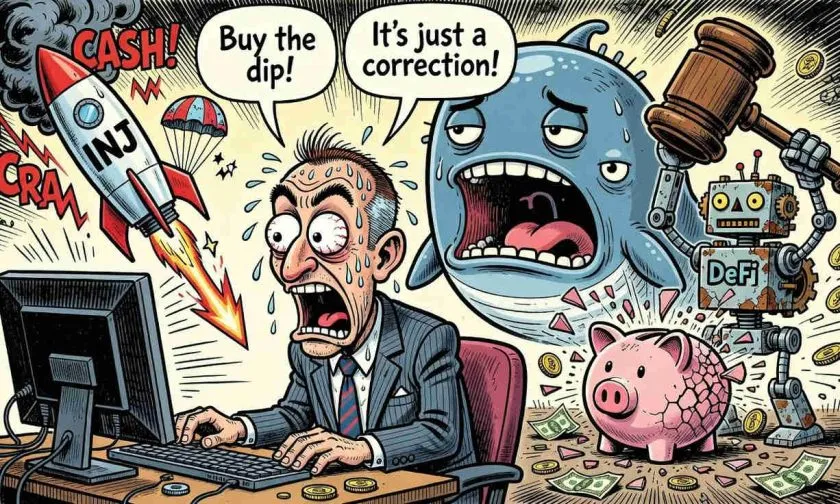 INJ se desploma un 2,51% en medio de la corrección de altcoins: ¿es el fin de la tendencia alcista trimestral?