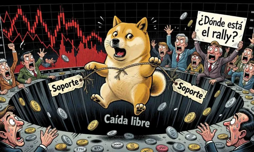 Dogecoin cotiza estable en USD 0,070, pero la presión bajista persiste