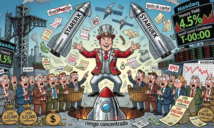 Spacex enfrenta dudas tras emitir bonos por USD $25.000 millones después de su IPO