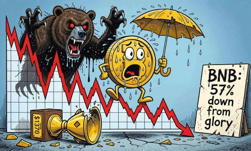 BNB se aferra a los 575 mientras el fantasma del ATH perdido acecha al mercado