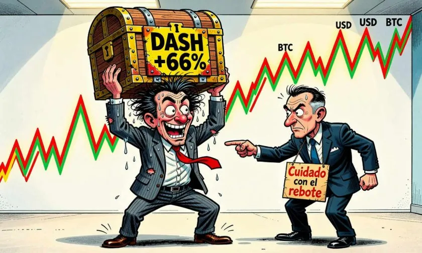 Dash (DASH) experimenta un aumento del 66% en una semana y un volumen diario explosivo