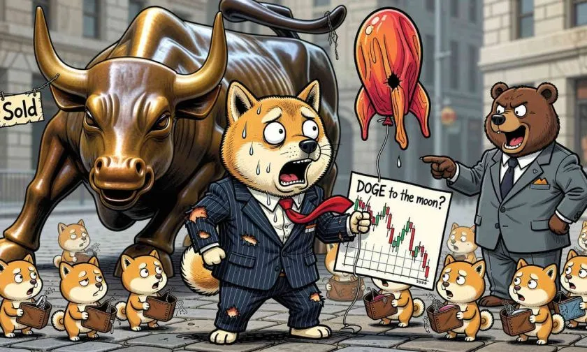 Dogecoin se desploma un 15% semanal y pone en jaque el soporte de los USD $0,084