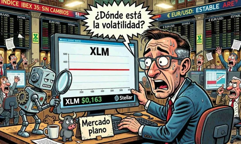 XLM sigue estable en USD $0,163 tras caer 14% en un mes