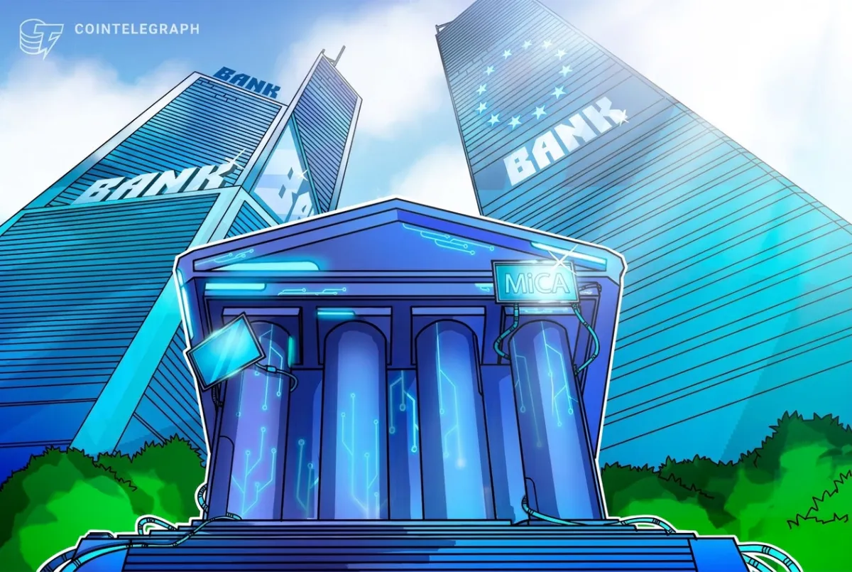 Bancos europeus agora são 23% dos provedores de cripto sob o MiCA