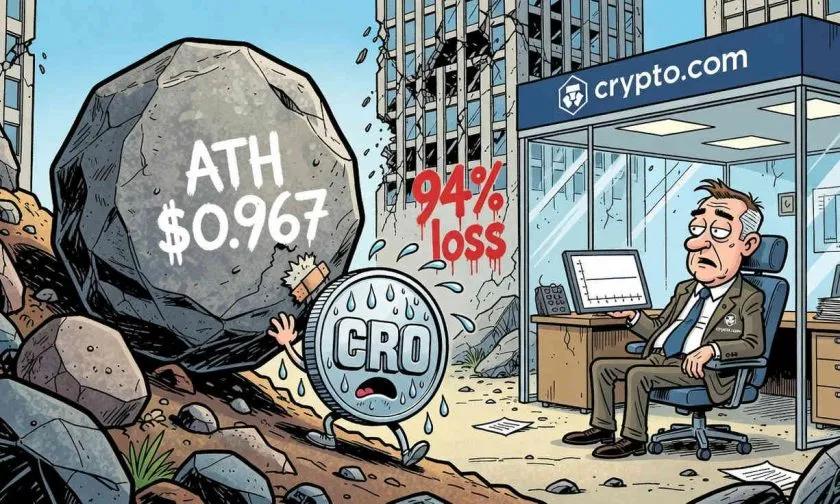 El token CRO de Crypto.com se aferra a los $0,057 con esperanzas de rebote en medio de una sequía de volumen