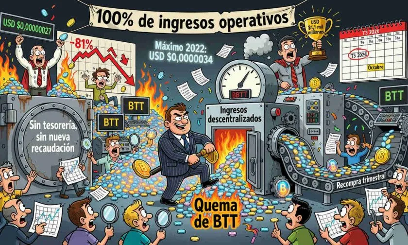 BitTorrent lanzará recompra y quema de BTT en 2026 con ingresos de sus servicios