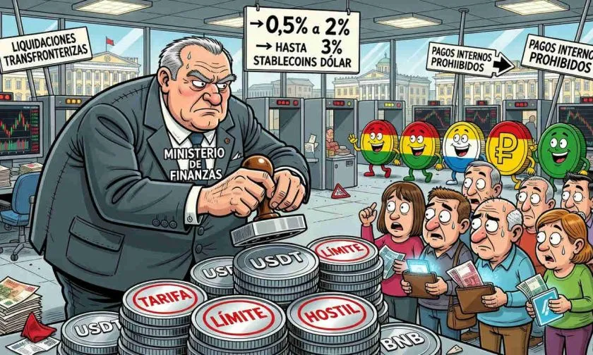 Rusia apunta a nuevas tarifas y límites al comercio cripto para USDT, USDC y BNB
