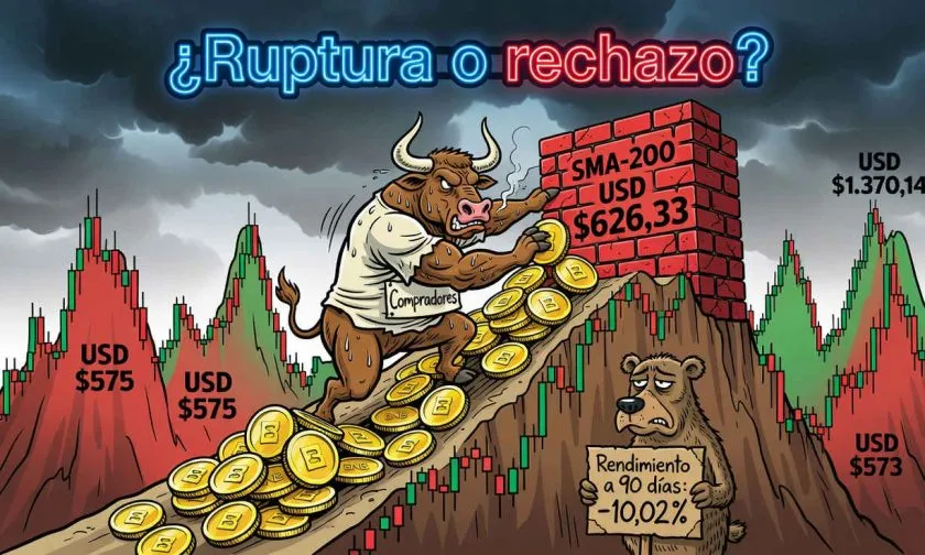 BNB muestra una recuperación del 1,92% y desafía la SMA-200 en su camino