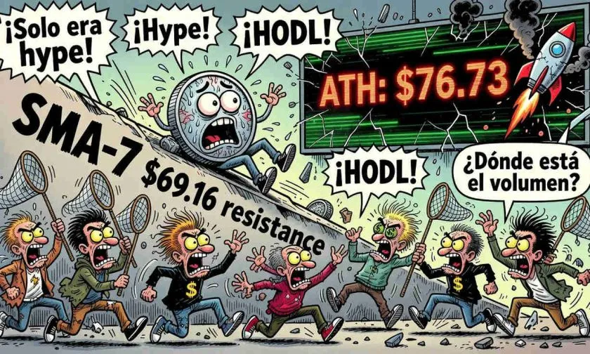 HYPE se consolida bajo su promedio de 7 días: ¿se avecina un retroceso mayor?