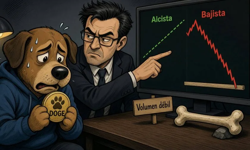 Dogecoin muestra presión bajista con cotización de USD $0,0795148 y retroceso del 2,33%