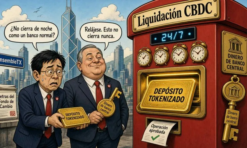 Hong Kong prepara liquidación CBDC 24/7 para depósitos tokenizados a finales de 2026