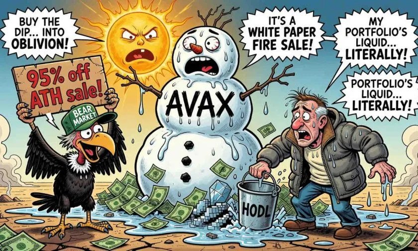 Avalanche (AVAX) se desploma un 5% en 24 horas mientras el soporte de $6,30 pende de un hilo