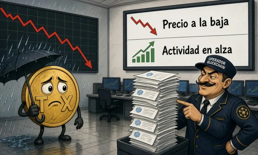TRX cae un 0,91 por ciento y rompe soportes clave en el mercado