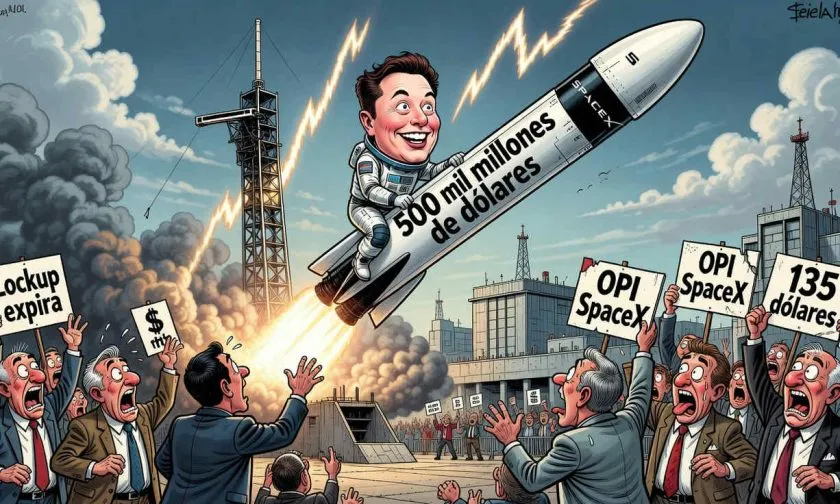 SpaceX logra un aumento de 500 mil millones tras superar el primer lockup sin caídas