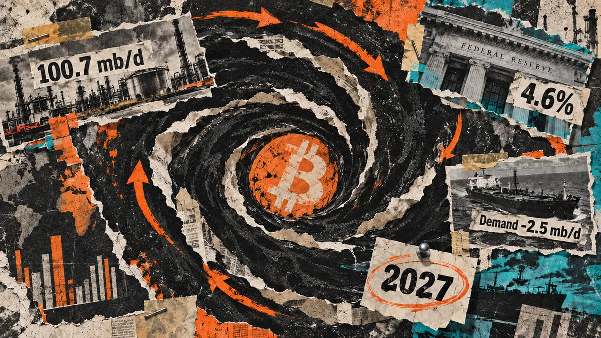 IEA's reduced oil supply forecast complicates Bitcoin's financing relief through 2027