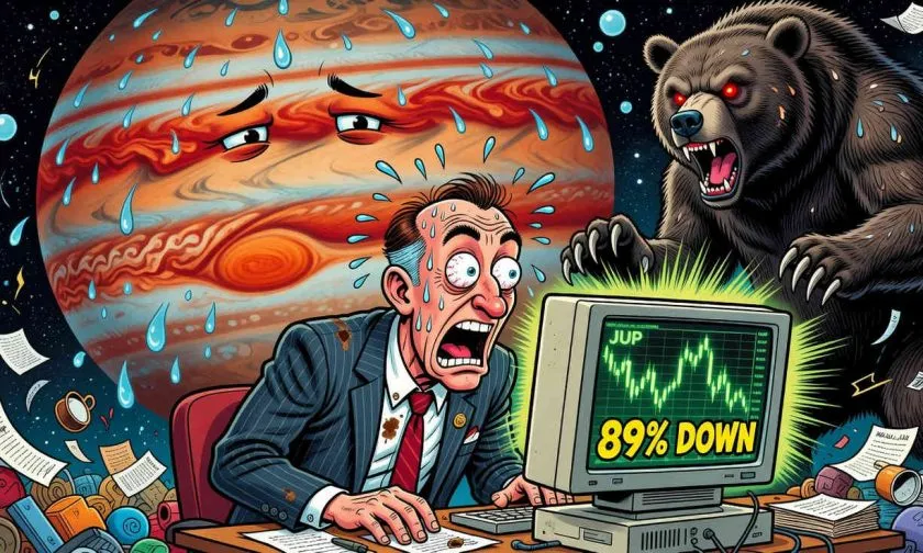 JUP se desploma un 4,5% ante la presión vendedora: el token de Jupiter en zona de riesgo