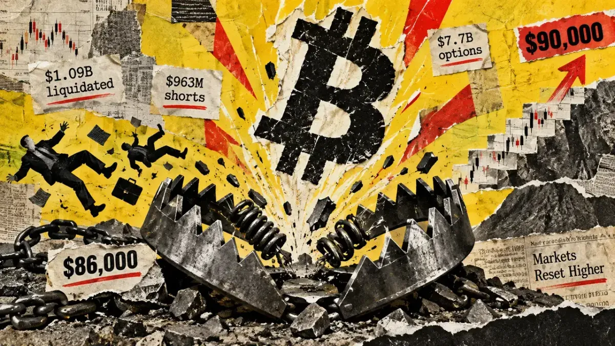 Bitcoin surges past $86,000 as $1 billion in shorts are liquidated, eyes on $90,000