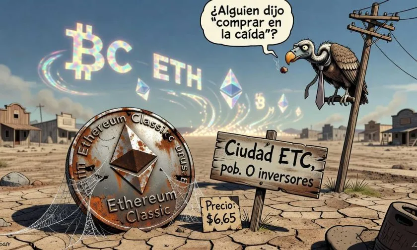 Ethereum Classic en caída libre: pierde el 67% en un año y su precio ronda los USD $6,65