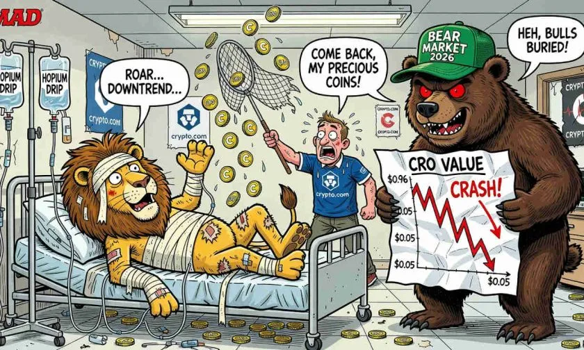 CRO pierde el 94% de su valor y lucha por mantenerse sobre los $0,056