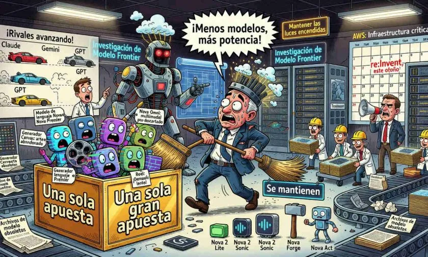 Amazon reduce su apuesta por Nova y concentra la IA en un único modelo fronterizo