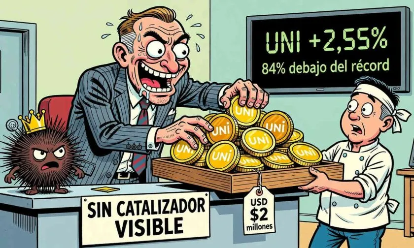 Arthur Hayes compra USD $2 millones en UNI sin un catalizador público confirmado