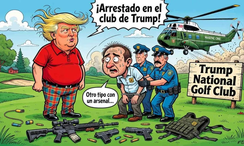 Arresto en club de Trump revela arsenal ilegal días antes de visita presidencial