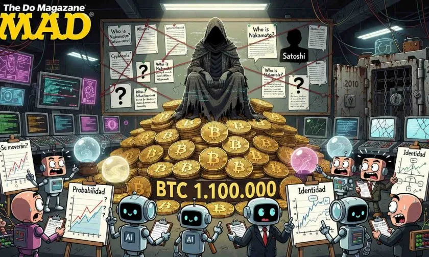 Modelos de IA creen poco probable que los 1 millón BTC de Satoshi se muevan alguna vez