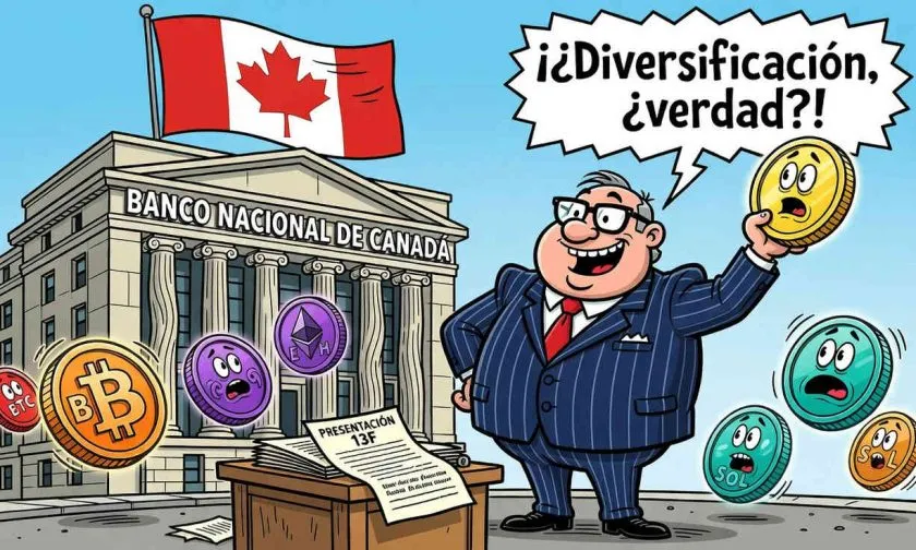 Banco Nacional de Canadá revela tenencias de XRP y otros criptoactivos