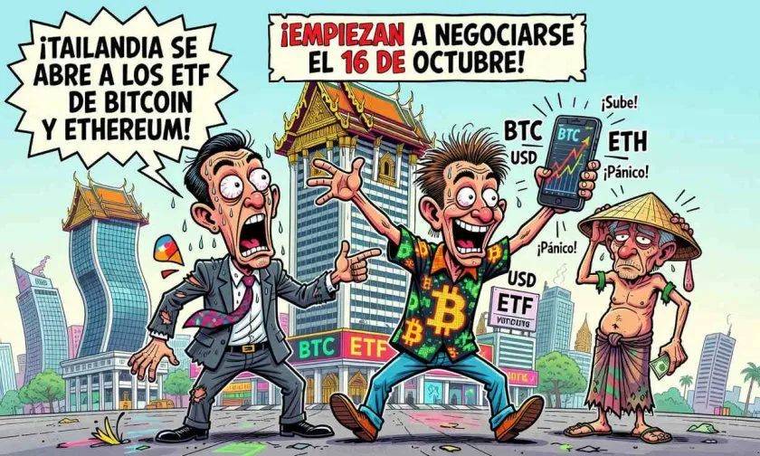 Bolsa de Tailandia lista para listar ETF locales de bitcoin y ether el 16 de octubre