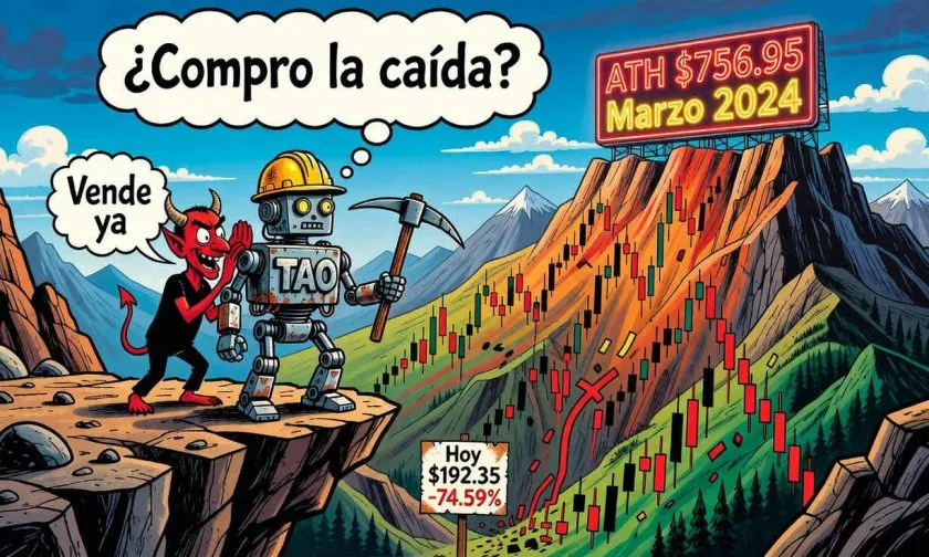 Bittensor ($TAO) registra un desplome del 74% desde su ATH y los vendedores dominan este 28 de julio