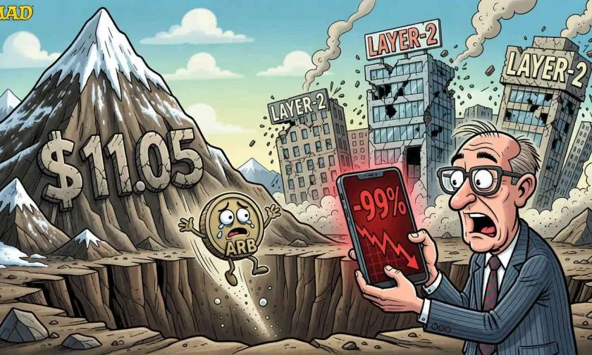 Arbitrum ($ARB) cae otro 3.4% y pierde el 77% en un año: ¿es el fin de la Layer 2?