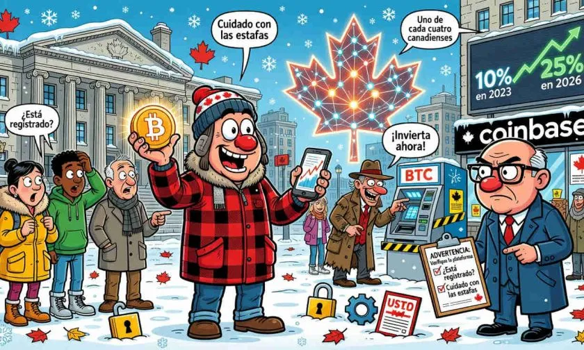 La propiedad de criptomonedas en Canadá alcanza el 25% en 2026