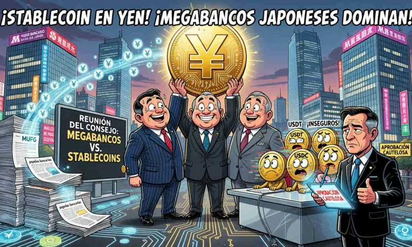 Japón prepara stablecoin conjunta en yen con sus tres megabancos para 2026