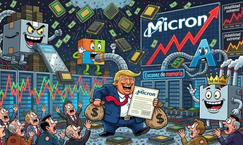 Trump revela participación en Micron mientras la fiebre por acciones de IA dispara al fabricante