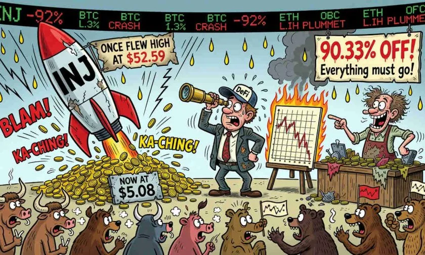 Injective (INJ) se dispara un 4% el 18 de julio y busca romper la resistencia de los $5,17